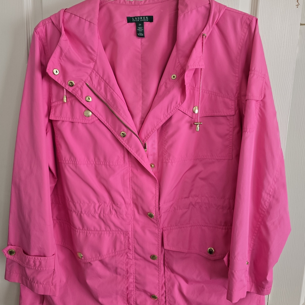 LAUREN BY RALPH LAUREN  Women's Pink Jacket. 2X